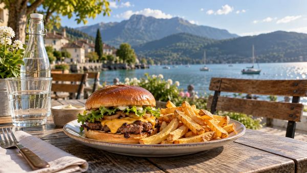 Top endroits pour déguster un burger smashé à Annecy